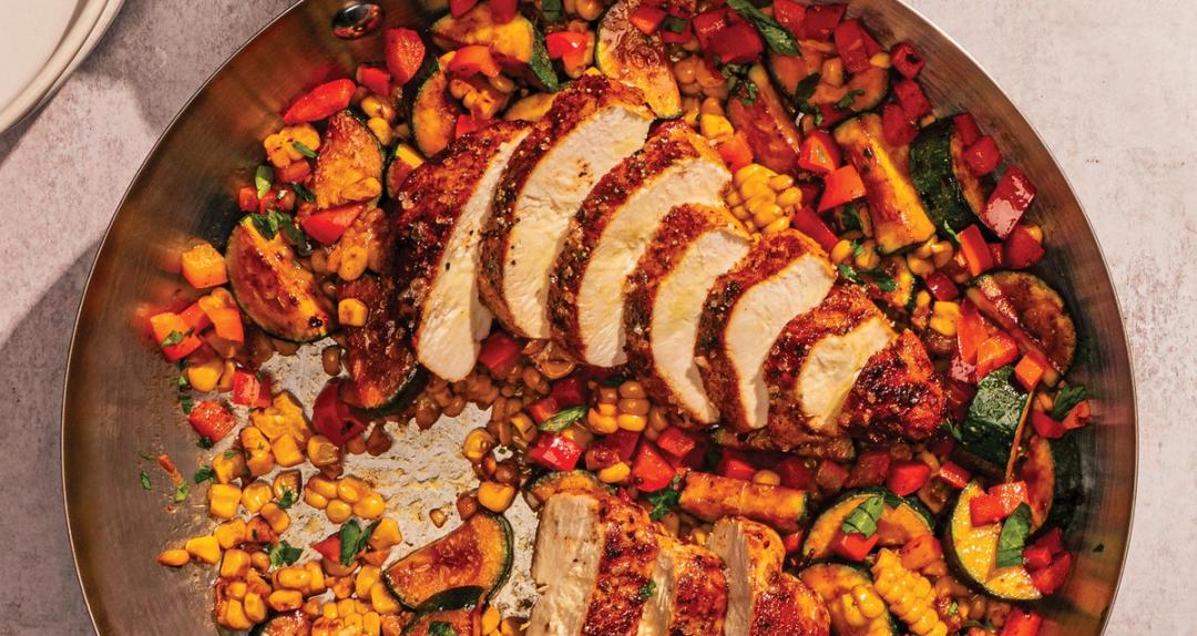 One-Pan Garlic Butter Chicken with Veggies