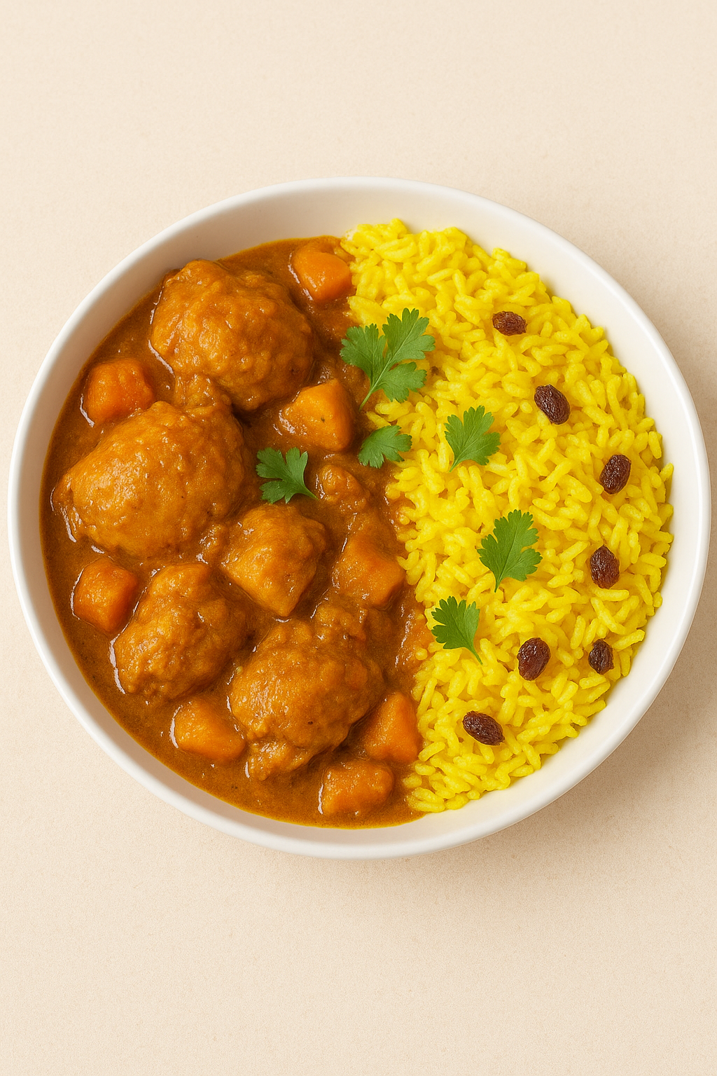 Cape Malay Chicken Curry with Yellow Rice