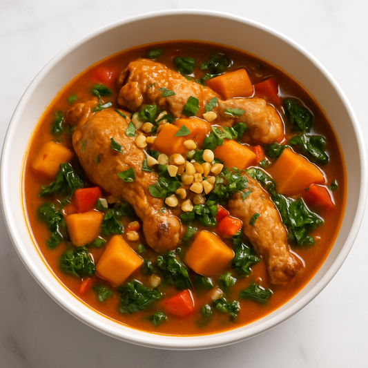 West African Groundnut Stew (Peanut Stew with Chicken & Sweet Potato)