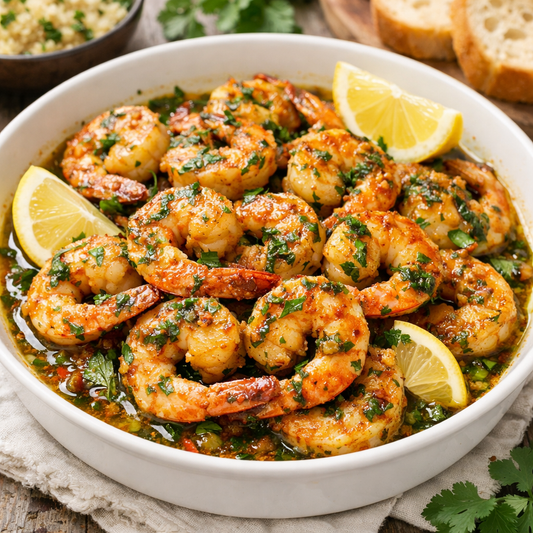 Moroccan Chermoula Shrimp