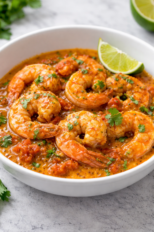 Colombian Coconut Shrimp with Hogao Reduction