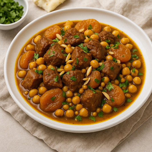 Spiced Lamb & Apricot Tagine-Inspired Skillet