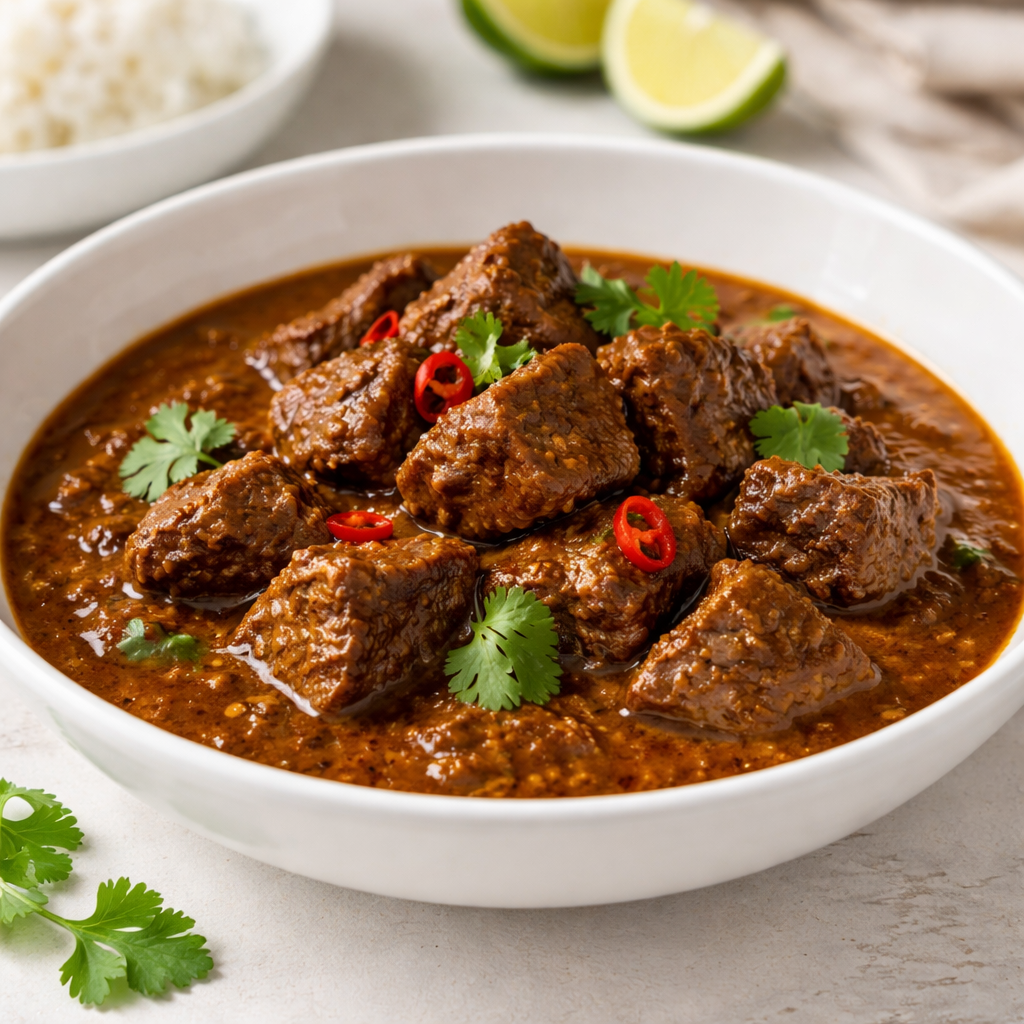 Indonesian Rendang-Style Coconut Beef Stew
