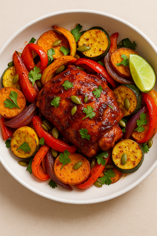 Tamarind Chicken with Roasted Vegetables