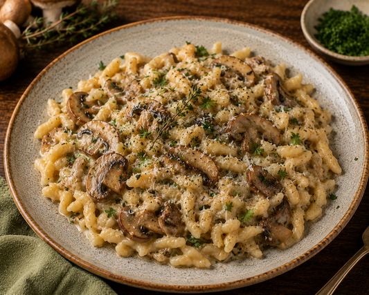 Creamy Mushroom‑Herb Spätzle Skillet