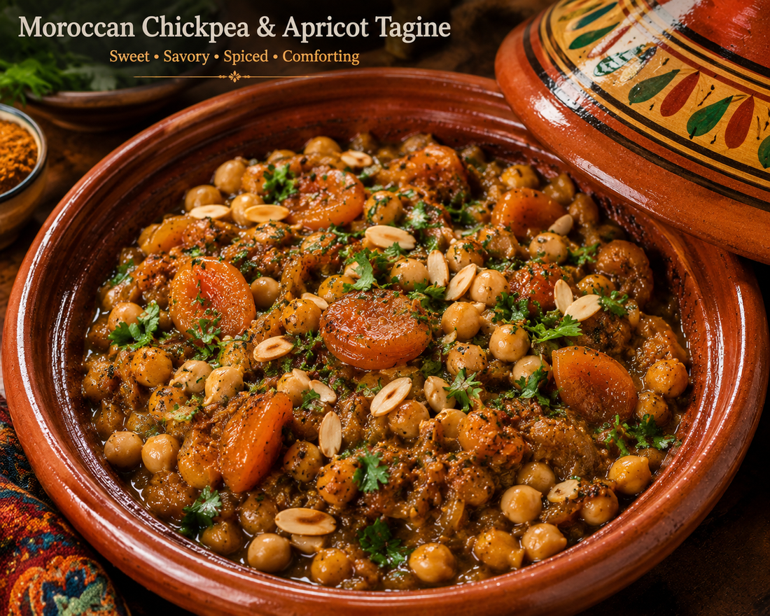 Moroccan Chickpea & Apricot Tagine