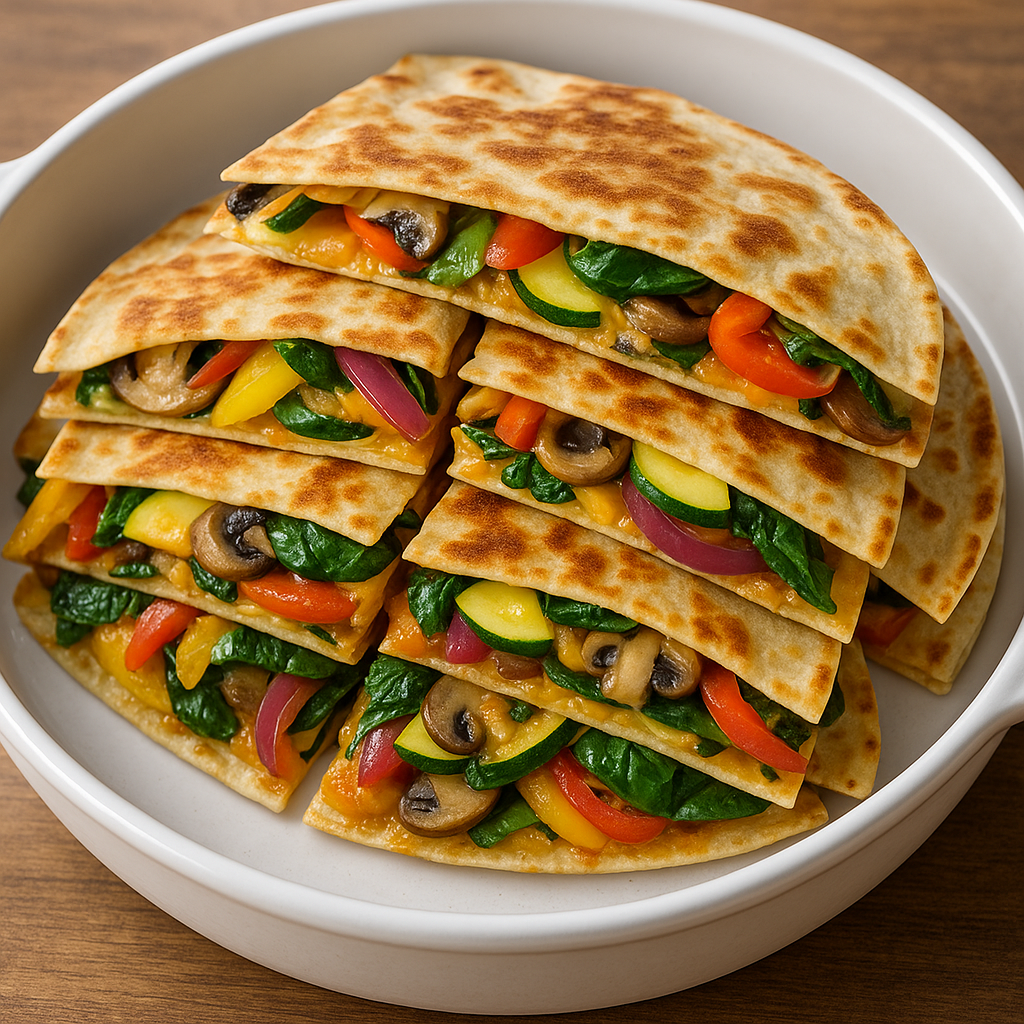 Veggie Quesadilla Skillet Stack