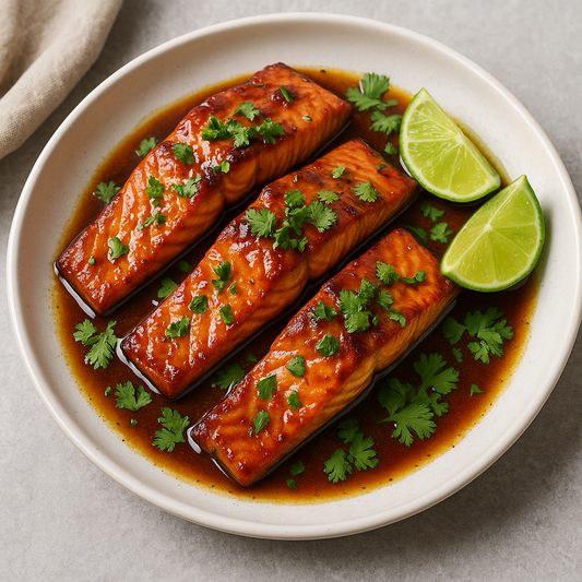 Exotic Canadian Maple-Glazed Salmon Skillet
