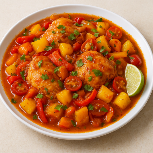 Exotic Mexican Mango-Chipotle Chicken Stew