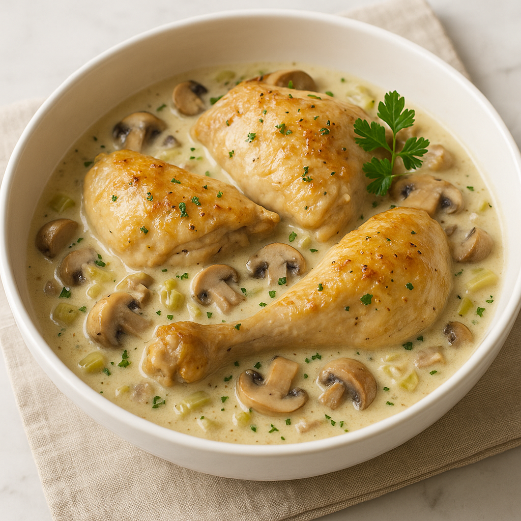 Chicken Fricassée à l’Ancienne