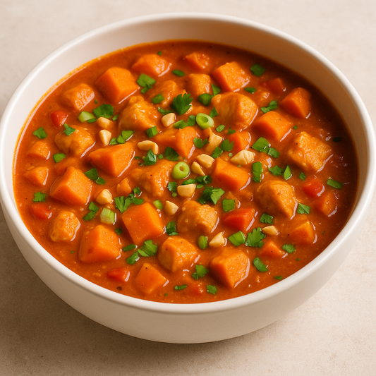 West African Groundnut Chicken & Sweet Potato Stew (Maafe)
