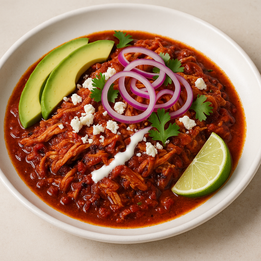 Hibiscus-Chipotle Chicken Tinga (Tinga de Pollo con Jamaica)