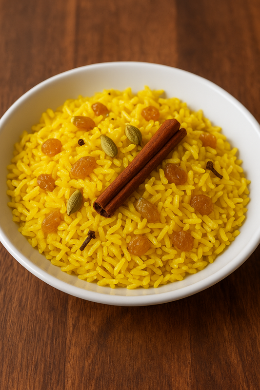 Cape Malay Spiced Yellow Rice (South African Heritage Dish)