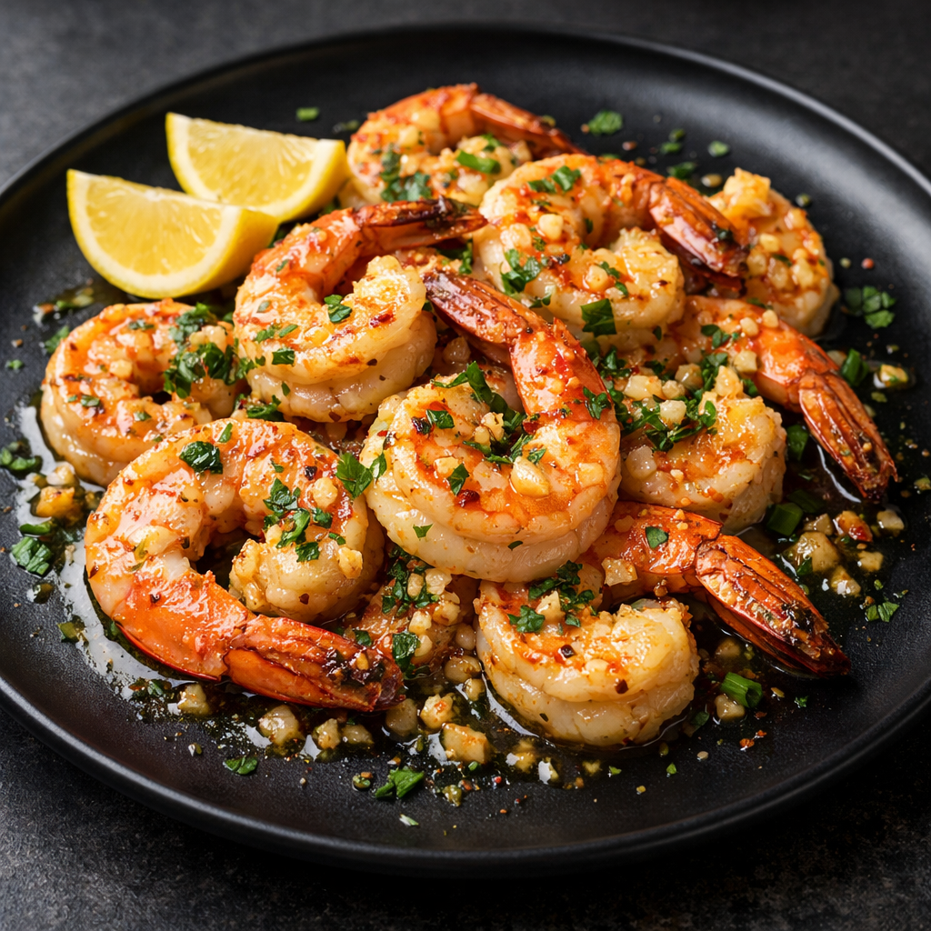 Hawaiian Garlic Butter Shrimp