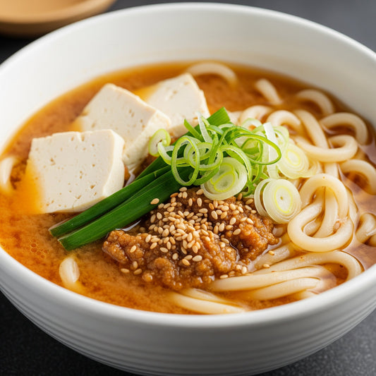 Japanese Miso Udon Noodle Soup