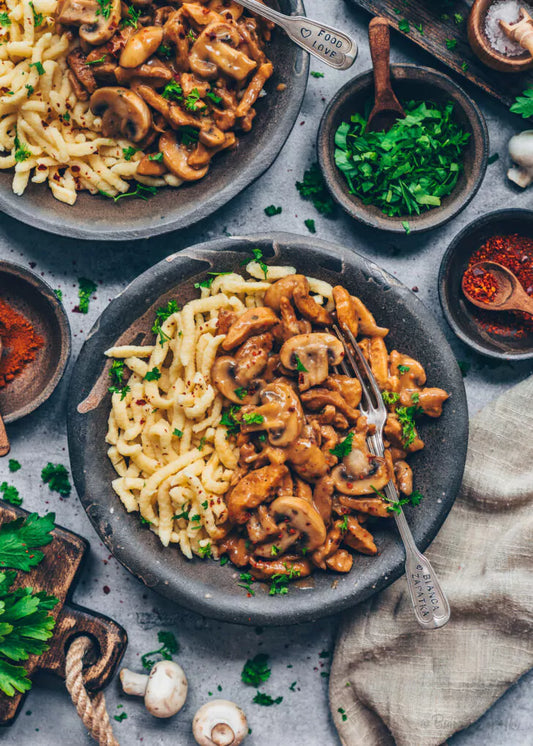 Creamy Mushroom‑Herb Spätzle Skillet