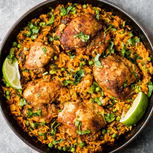 Citrus‑Garlic Chicken Sofrito Skillet